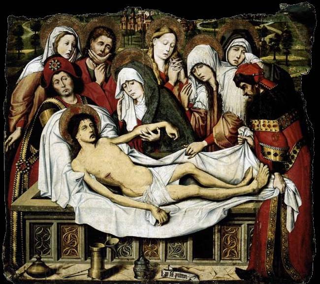Pedro Sanchez Entombment of Christ France oil painting art